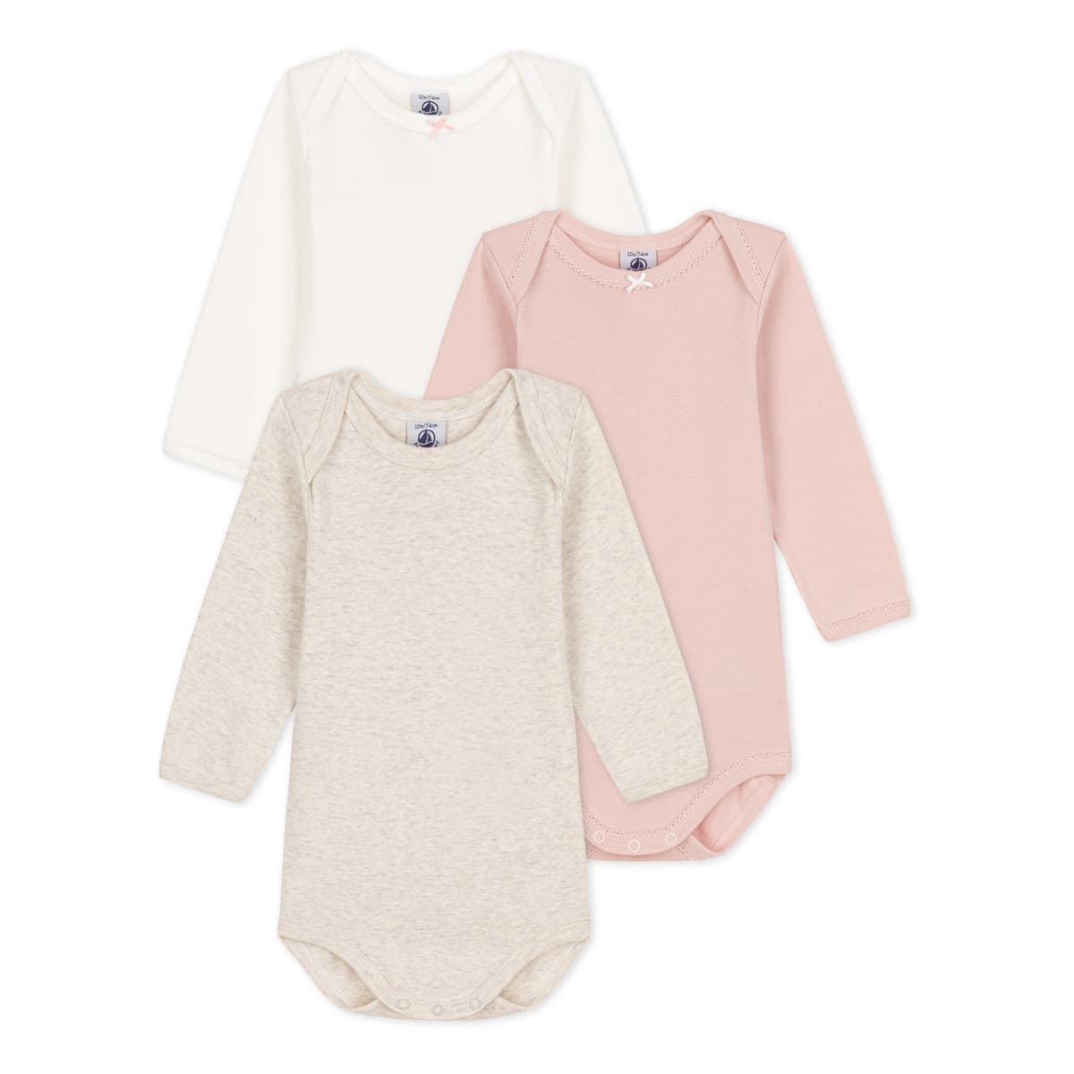 Παιδικά κορμάκια Petit Bateau LOT 3 BODY