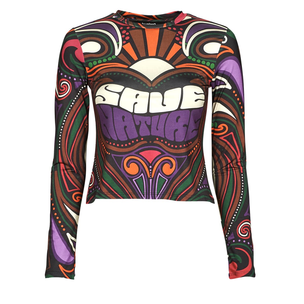 Women's T-Shirts Desigual Black