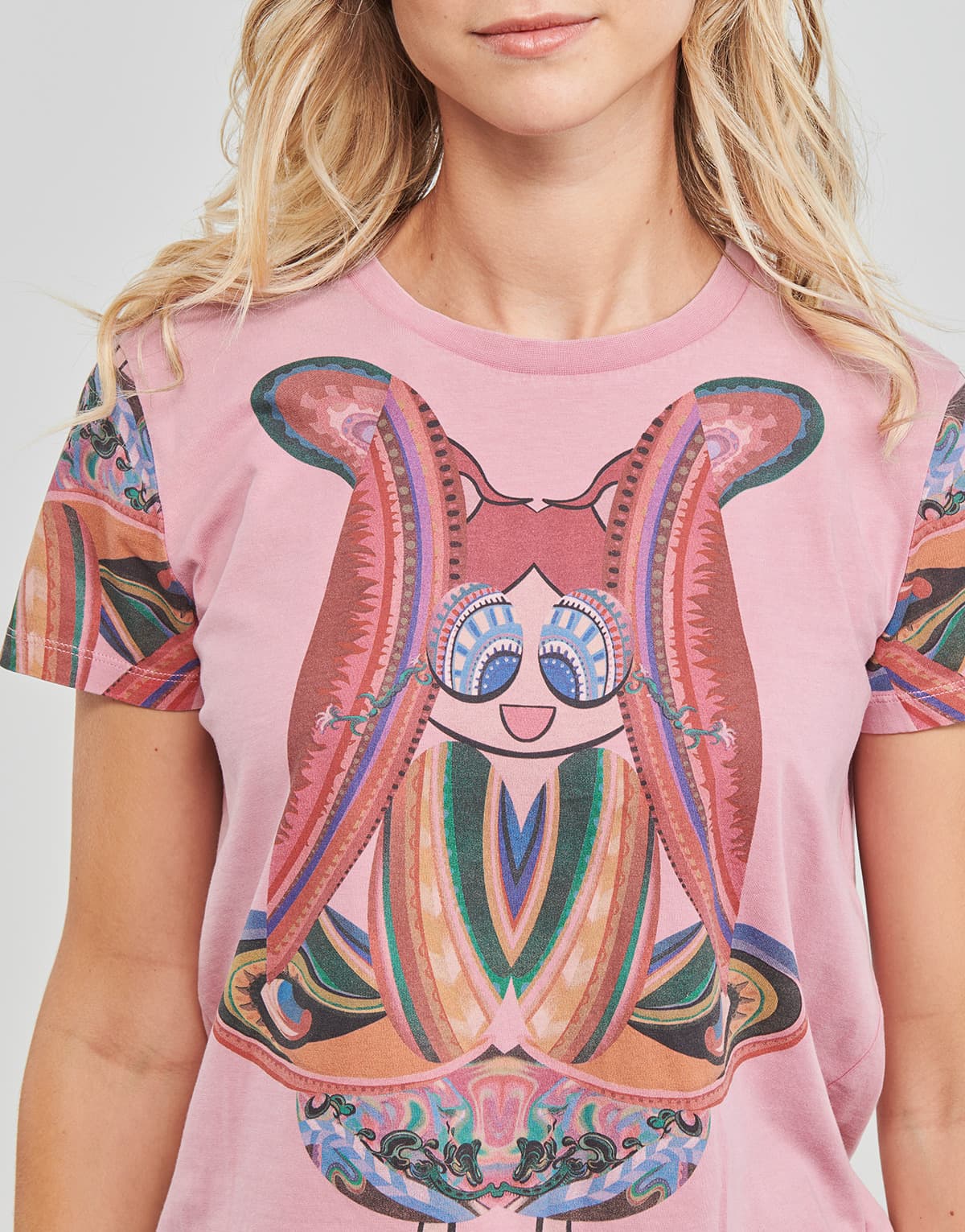Women's T-Shirts Desigual Pink