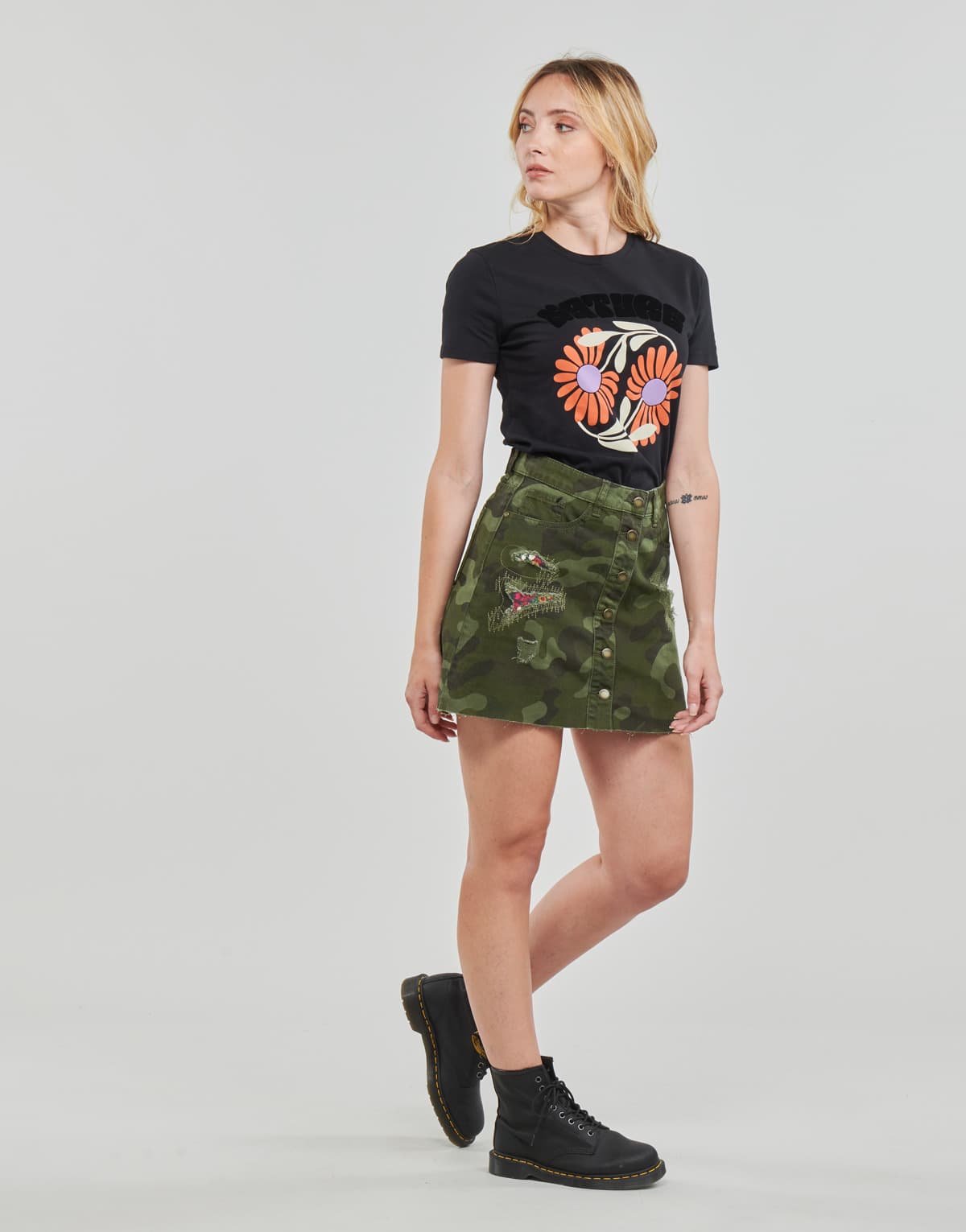 Women's Skirts Desigual Khaki