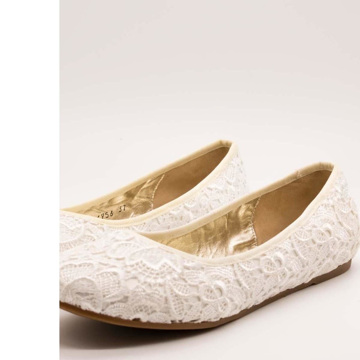 Women's Ballet Flats Zabba Difference White