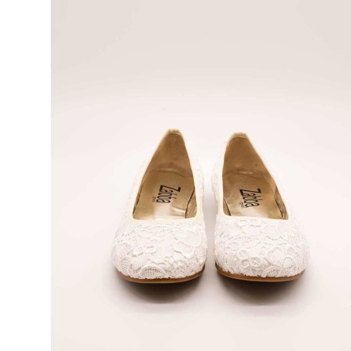 Women's Ballet Flats Zabba Difference White