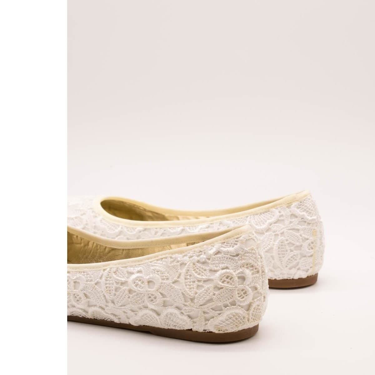 Women's Ballet Flats Zabba Difference White