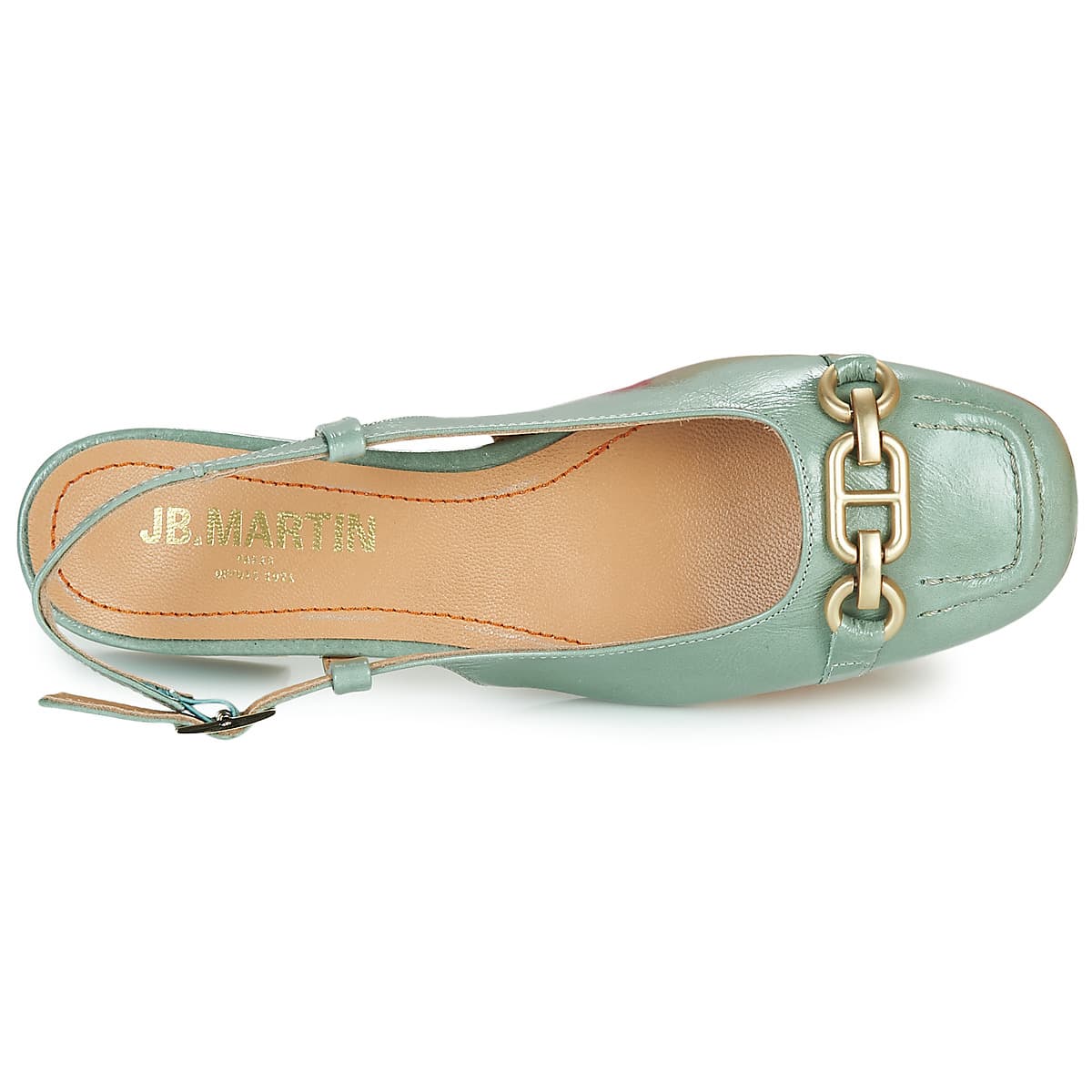 Women's Ballet Flats JB Martin Green