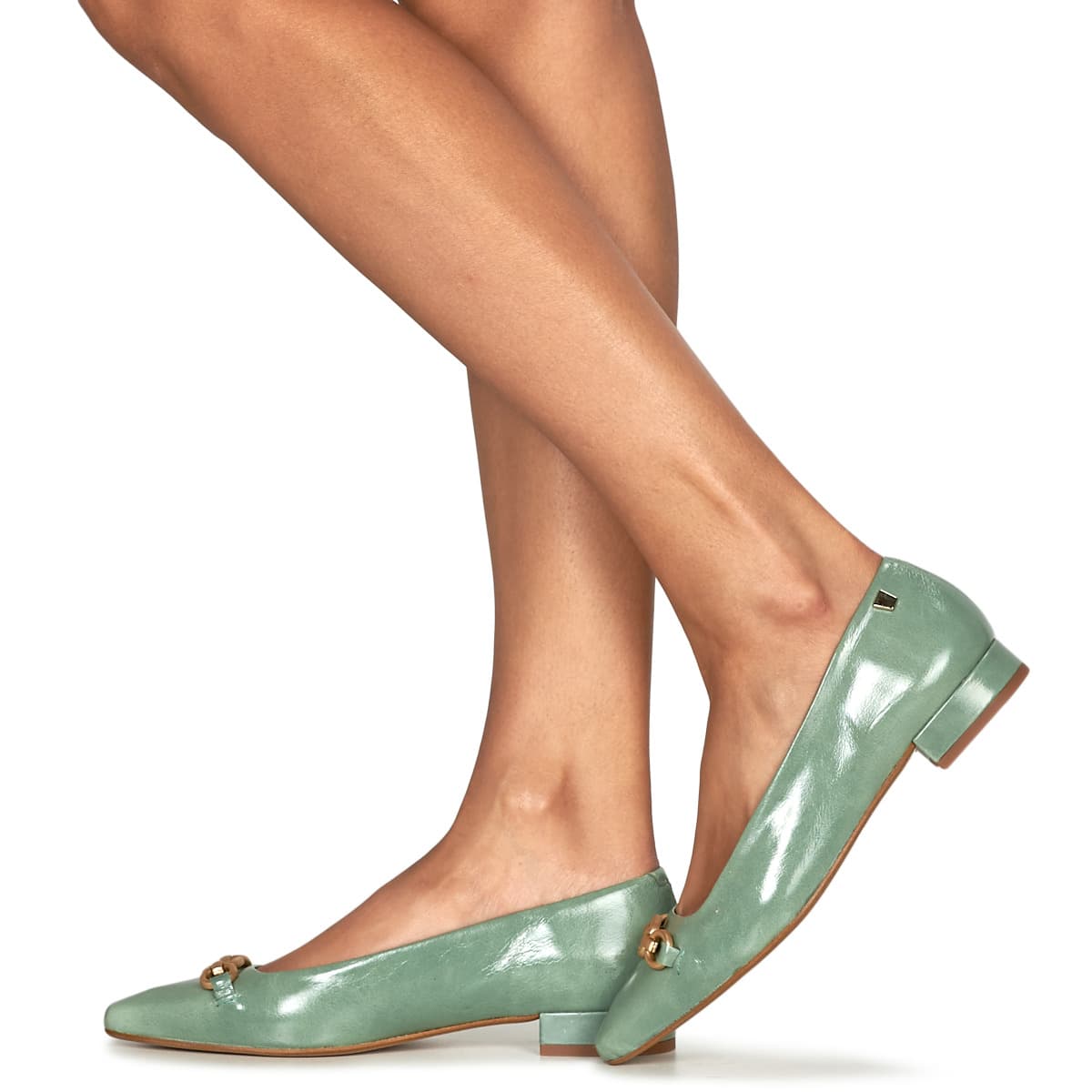 Women's Ballet Flats JB Martin Green