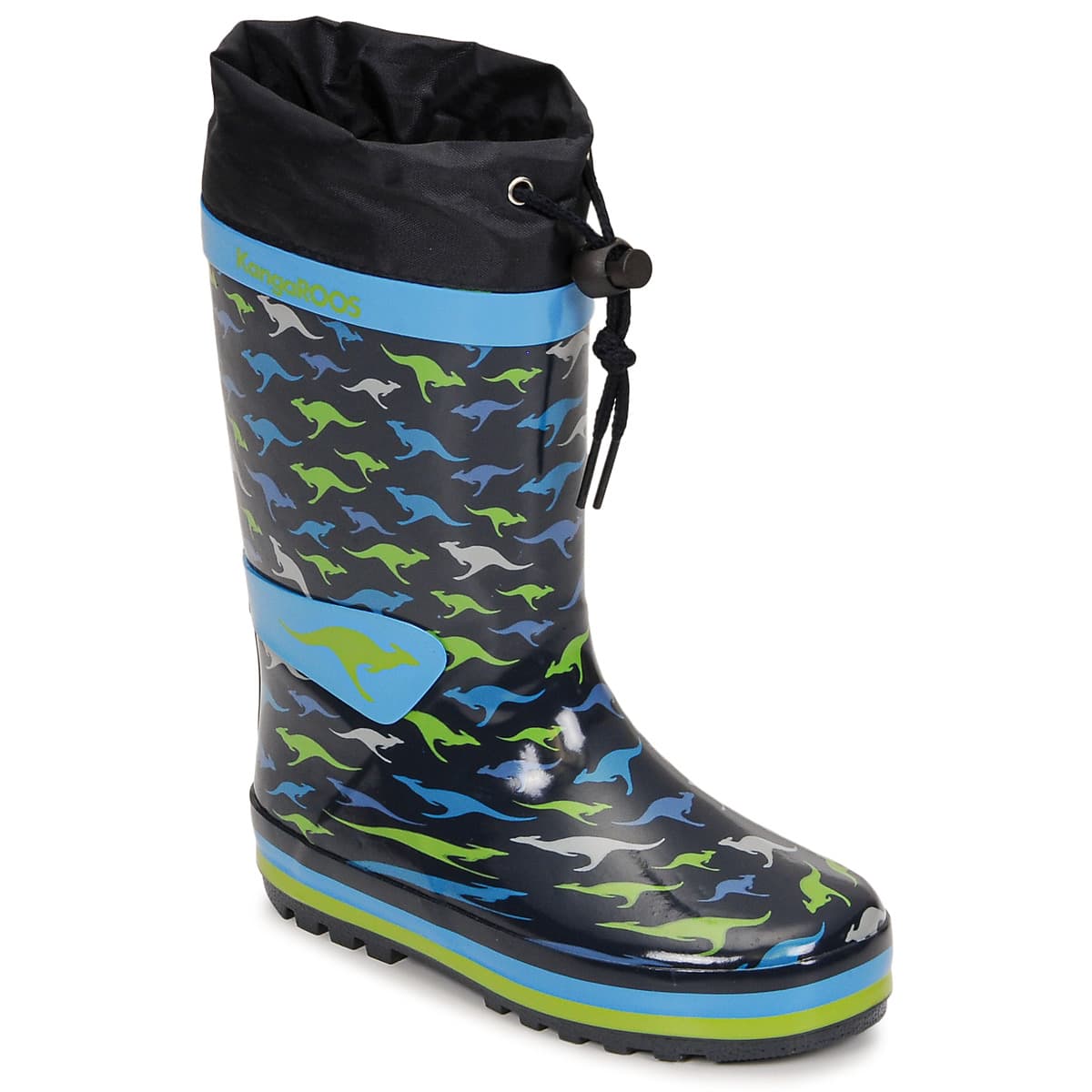 Boys' Wellington Boots Kangaroos Blue