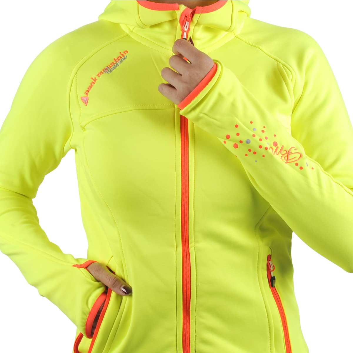 Women's Sweatshirts Peak Mountain Yellow