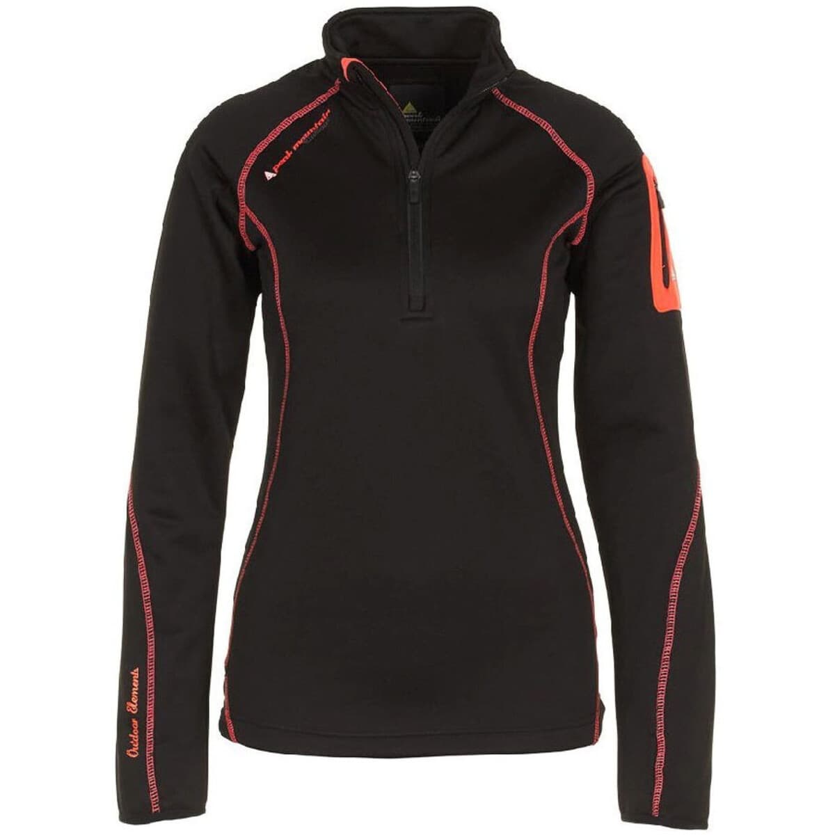 Women's Sweatshirts Peak Mountain Black