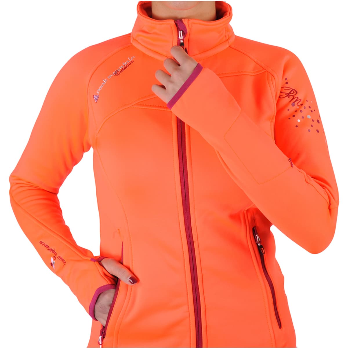 Women's Sweatshirts Peak Mountain Orange