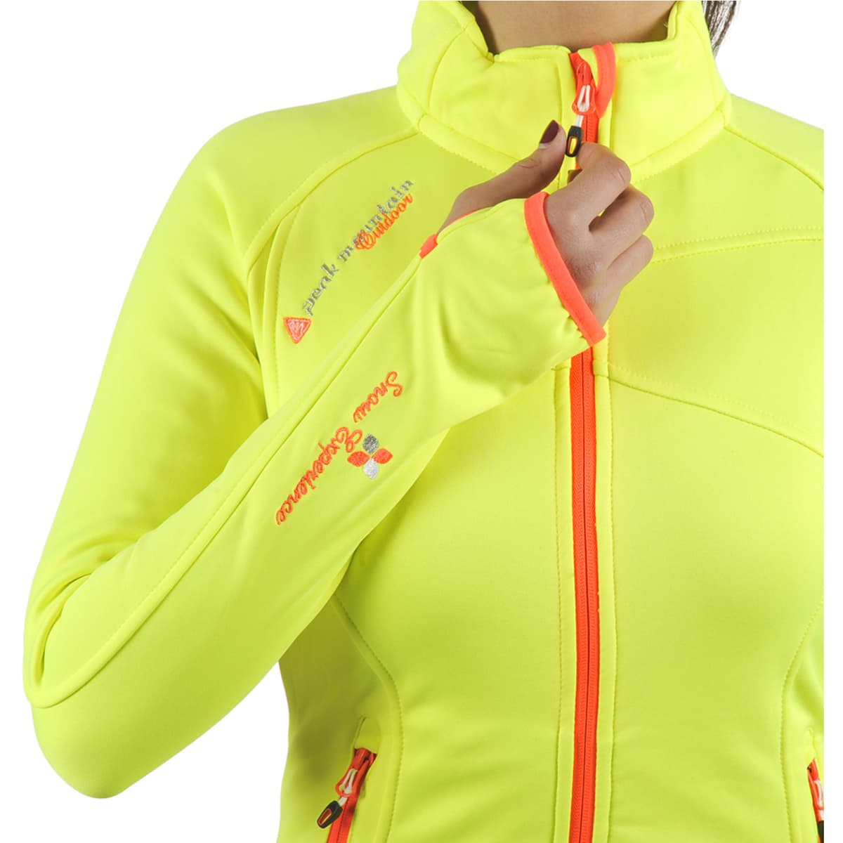 Women's Sweatshirts Peak Mountain Yellow