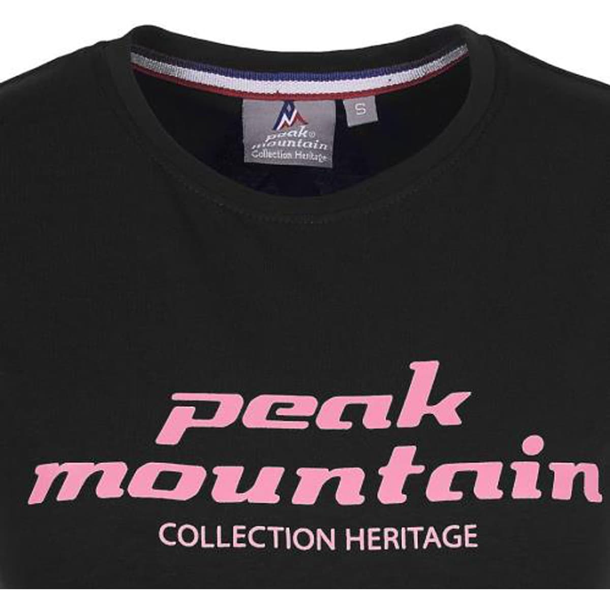 Women's T-Shirts Peak Mountain Black