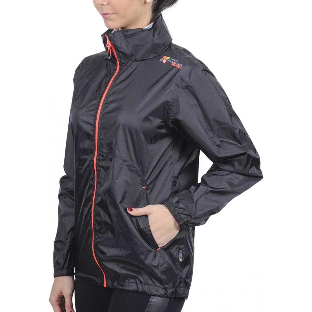 Women's Windbreakers Peak Mountain Black