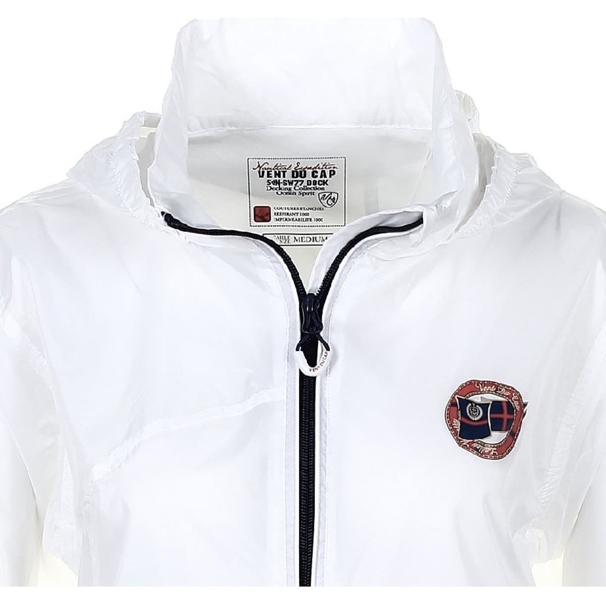 Women's Windbreakers Vent Du Cap White