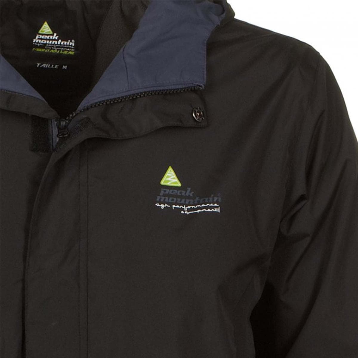 Men's Windbreakers Peak Mountain Black
