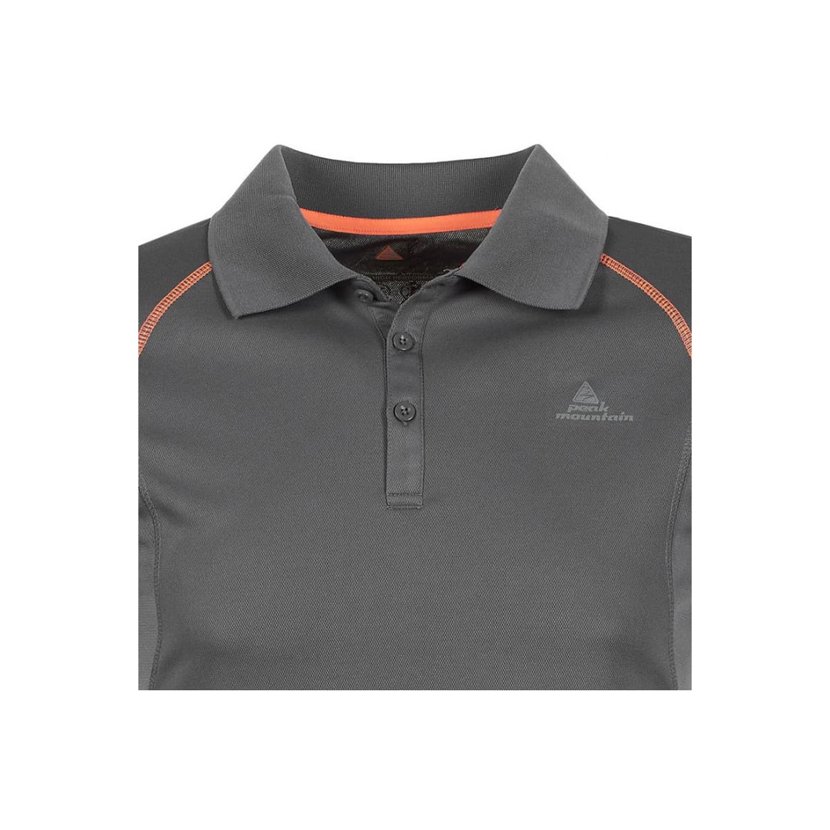 Men's Polo Shirts Peak Mountain Gray