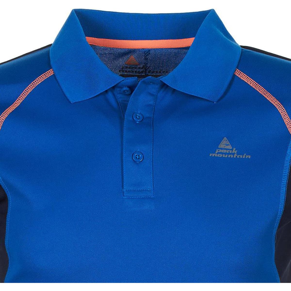 Men's Polo Shirts Peak Mountain Blue