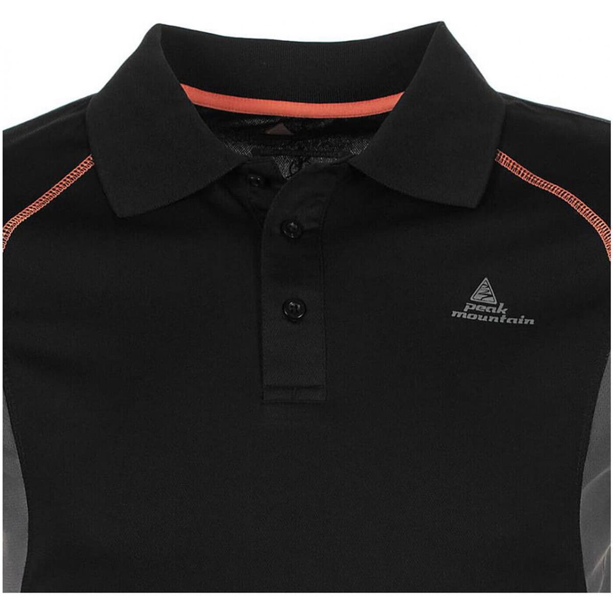 Men's Polo Shirts Peak Mountain Black