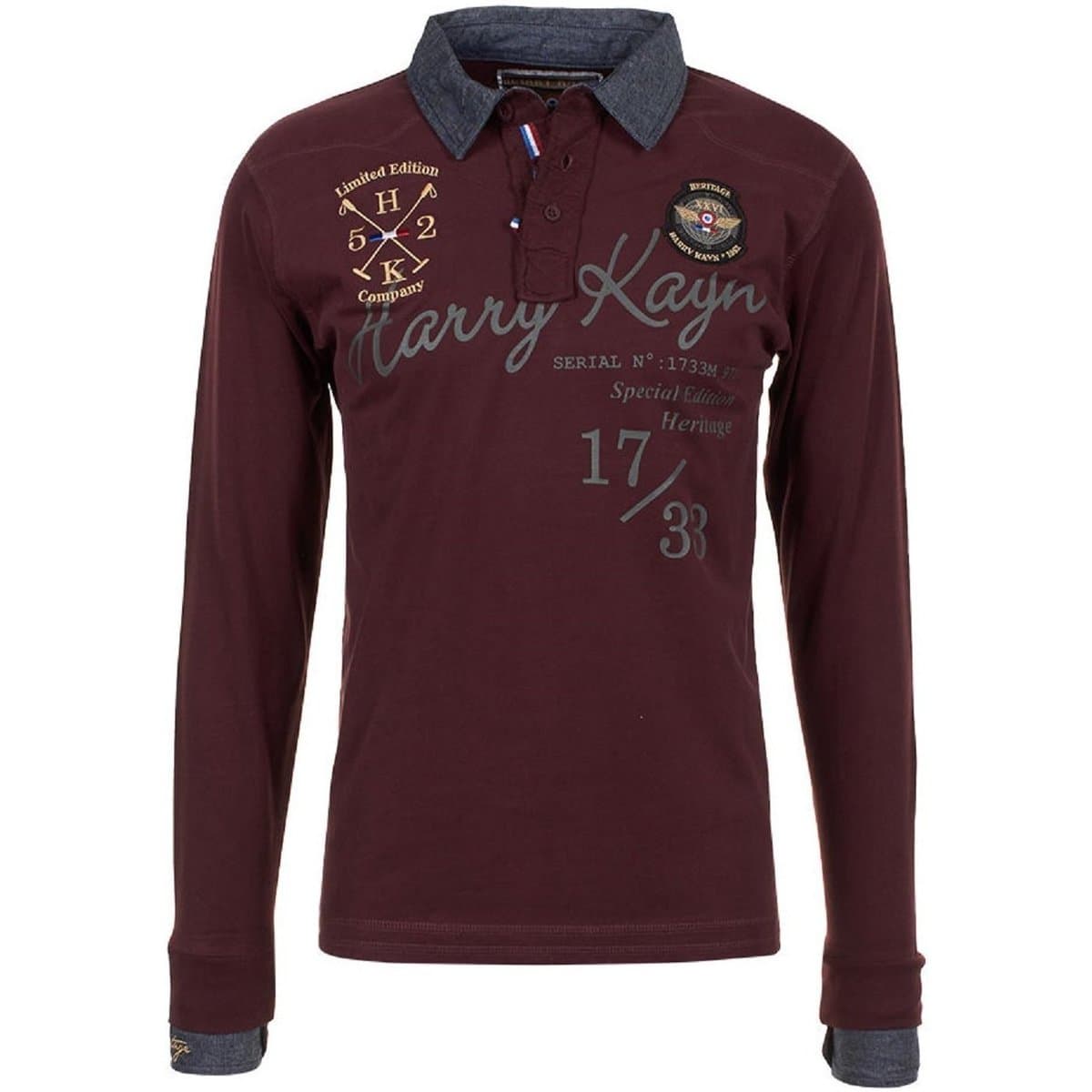 Πόλο με μακριά μανίκια Harry Kayn Polo manches longues homme CAZBA