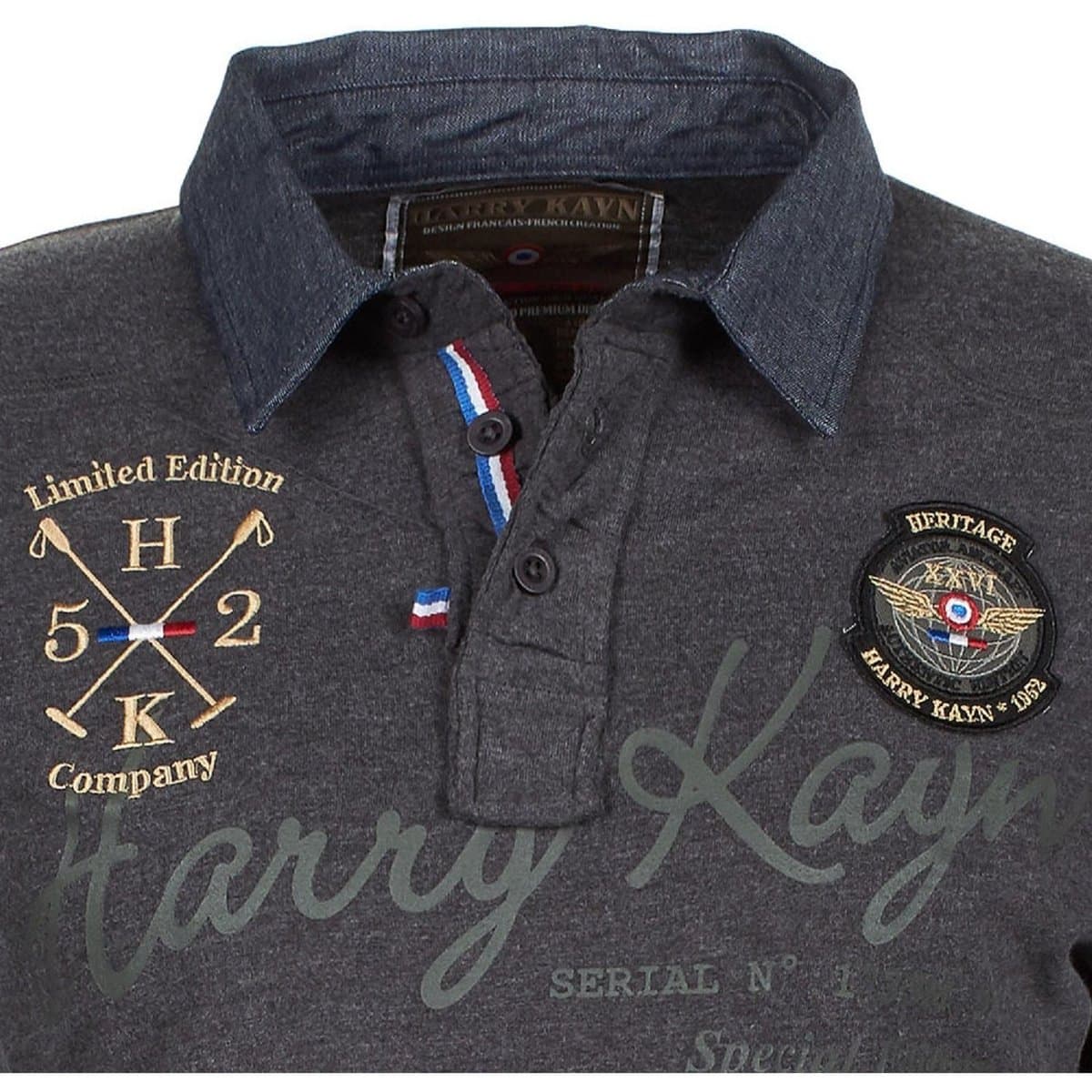 Men's Polo Shirts Harry Kayn Gray
