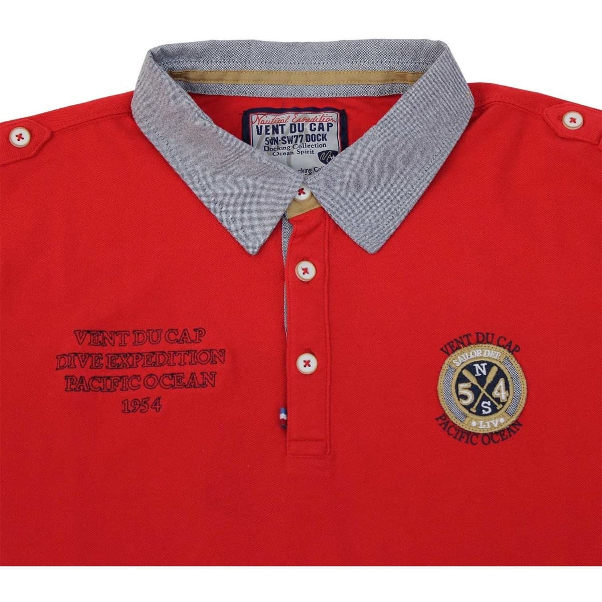 Men's Polo Shirts Vent Du Cap Red