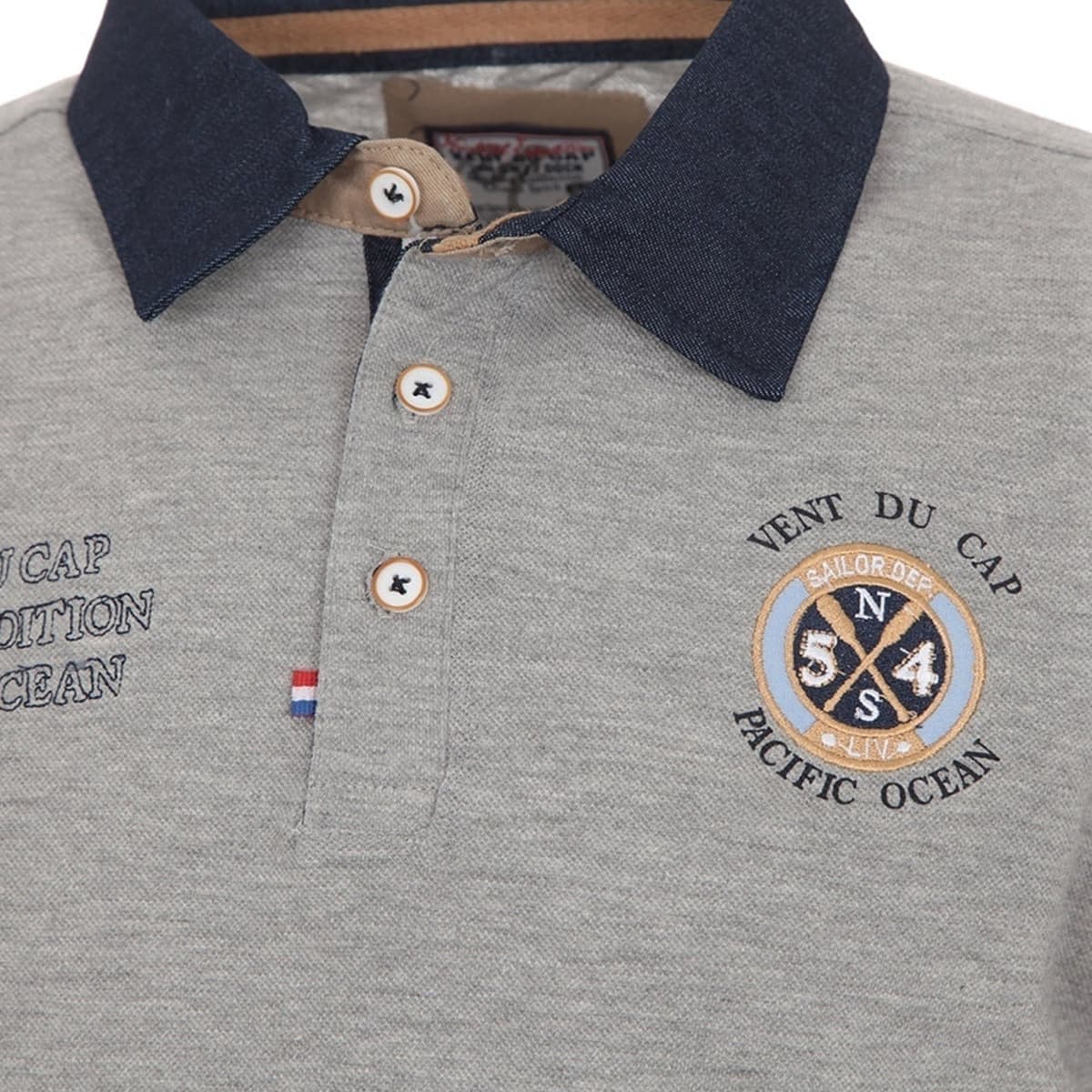 Men's Polo Shirts Vent Du Cap Gray