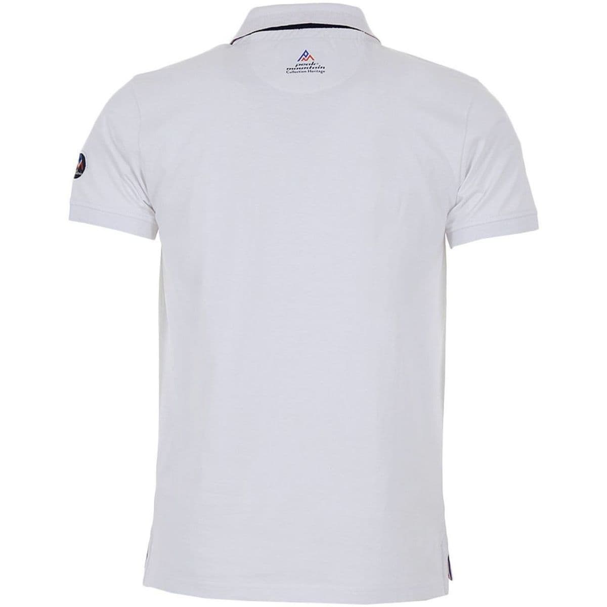 Men's Polo Shirts Peak Mountain White