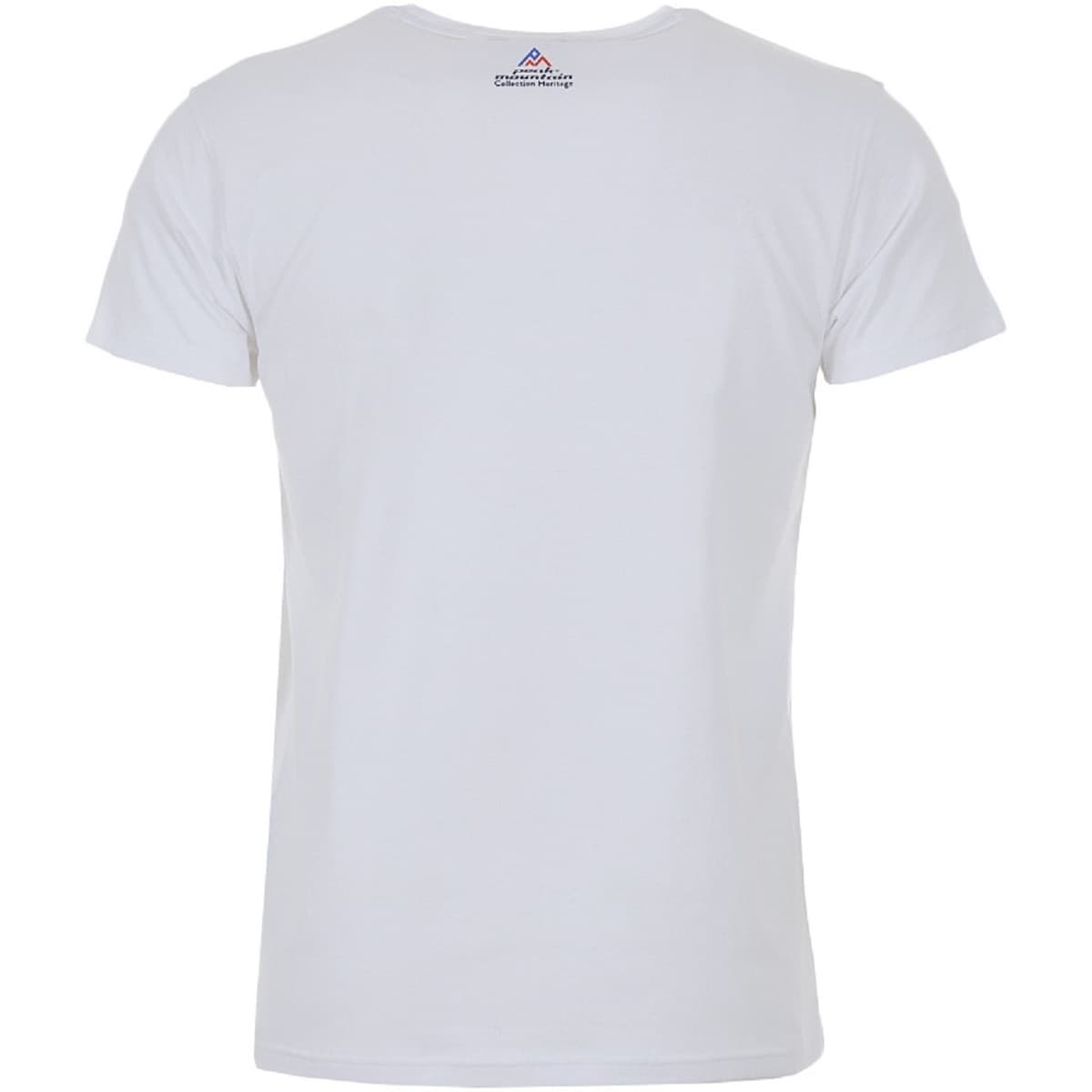 Men's T-Shirts Peak Mountain White