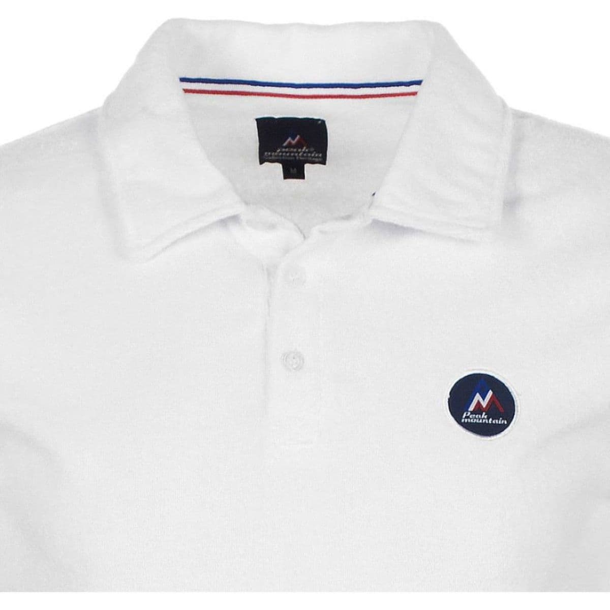 Men's Polo Shirts Peak Mountain White