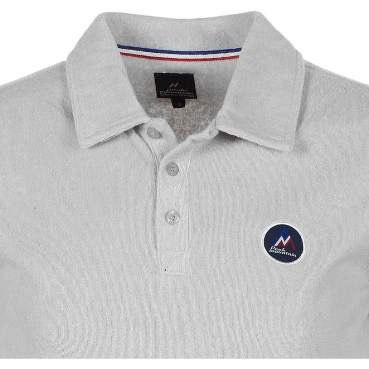 Men's Polo Shirts Peak Mountain Gray