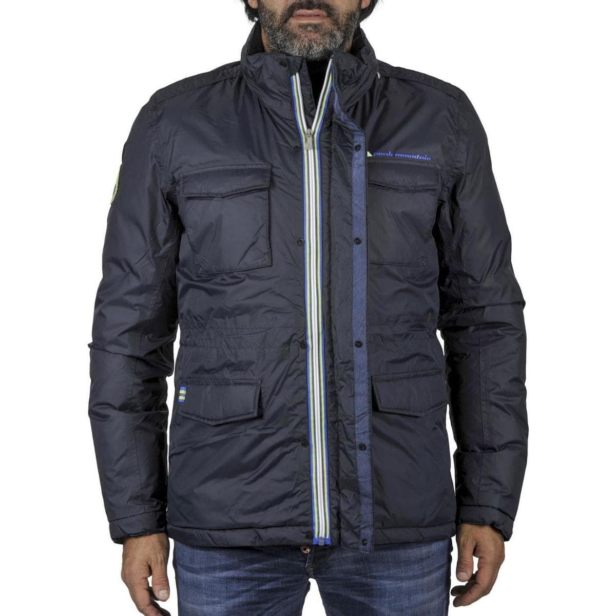 Men's Parkas Peak Mountain Blue