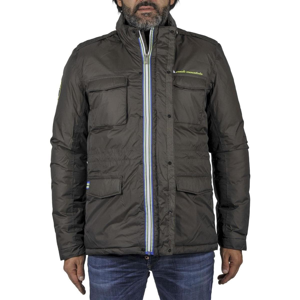 Men's Parkas Peak Mountain Blue