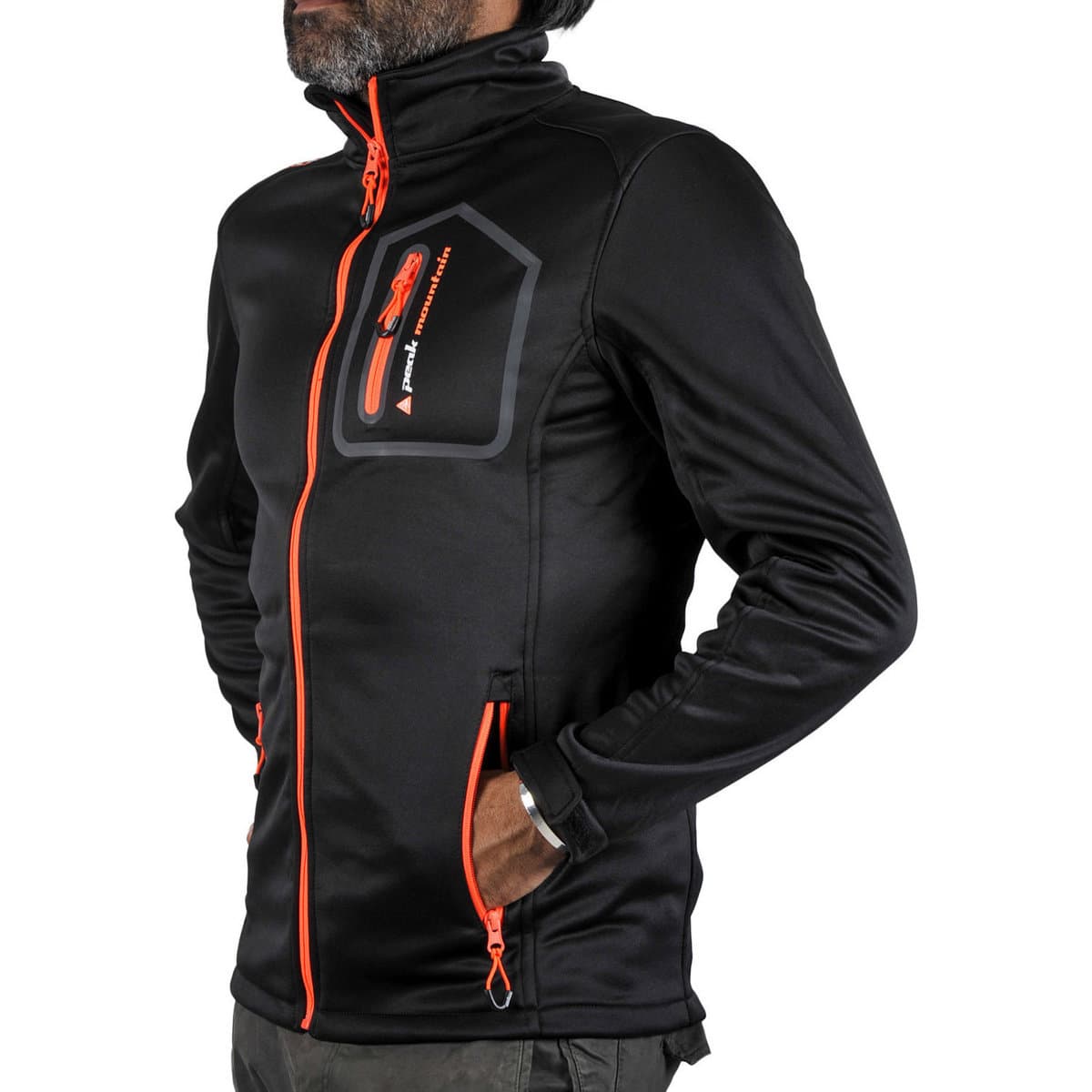 Men's Sweatshirts Peak Mountain Black