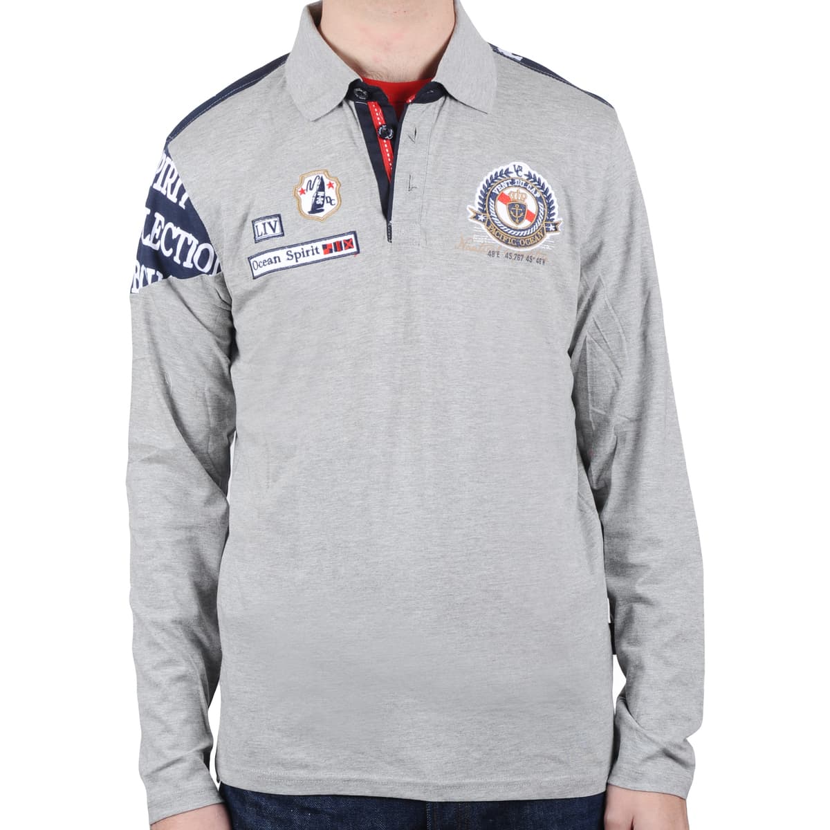 Πόλο με μακριά μανίκια Vent Du Cap Polo manches longues garçon ECALANK