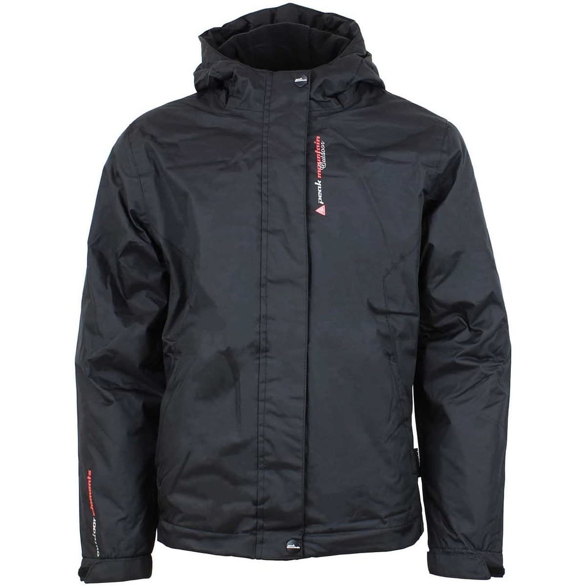 Girls' Windbreakers Peak Mountain Black