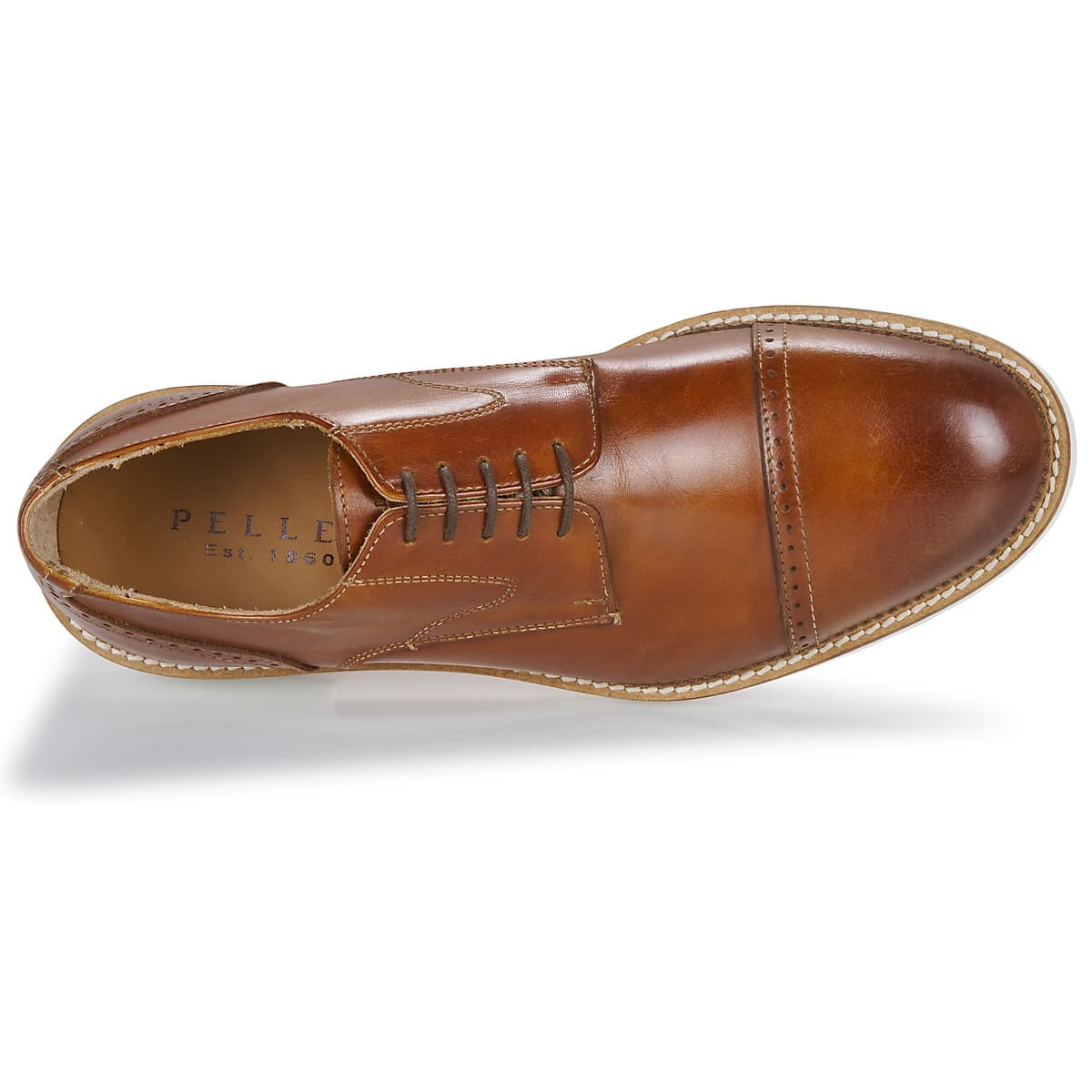 Men's Derby Shoes Pellet Brown