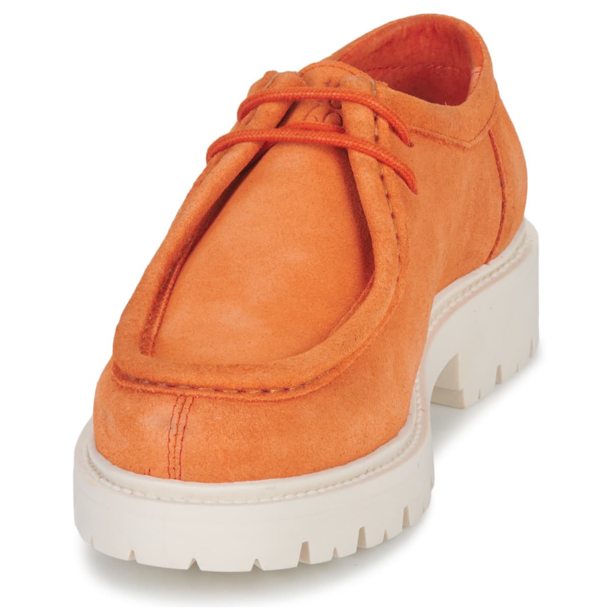 Women's Derby Shoes Pellet Orange