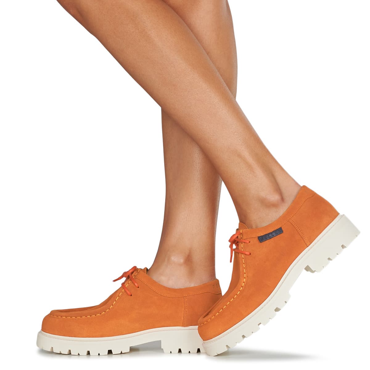 Women's Derby Shoes Pellet Orange