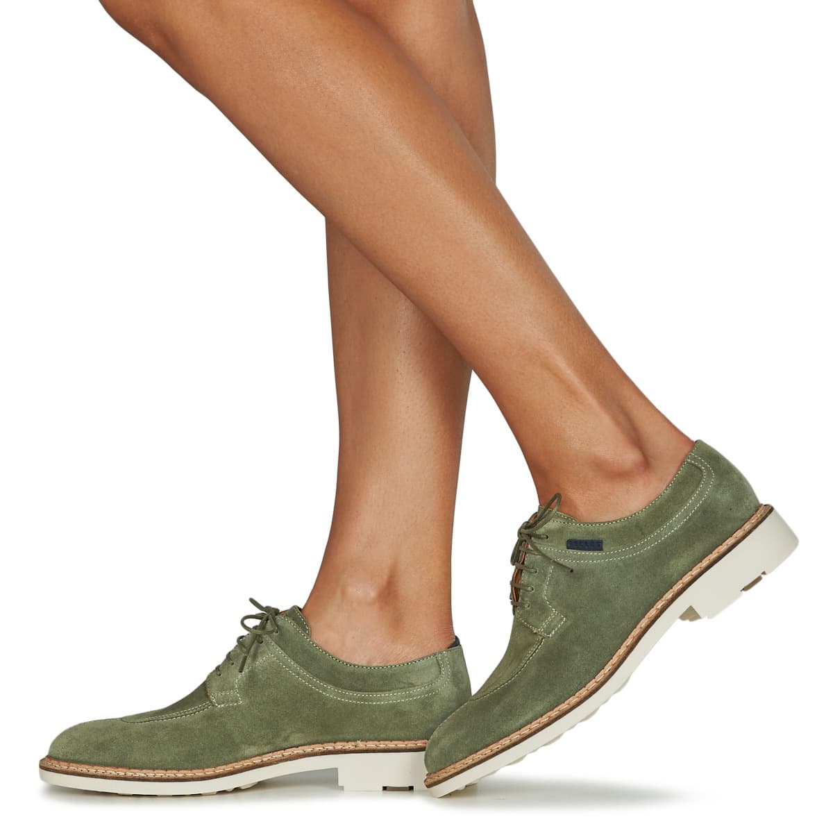 Women's Derby Shoes Pellet Green