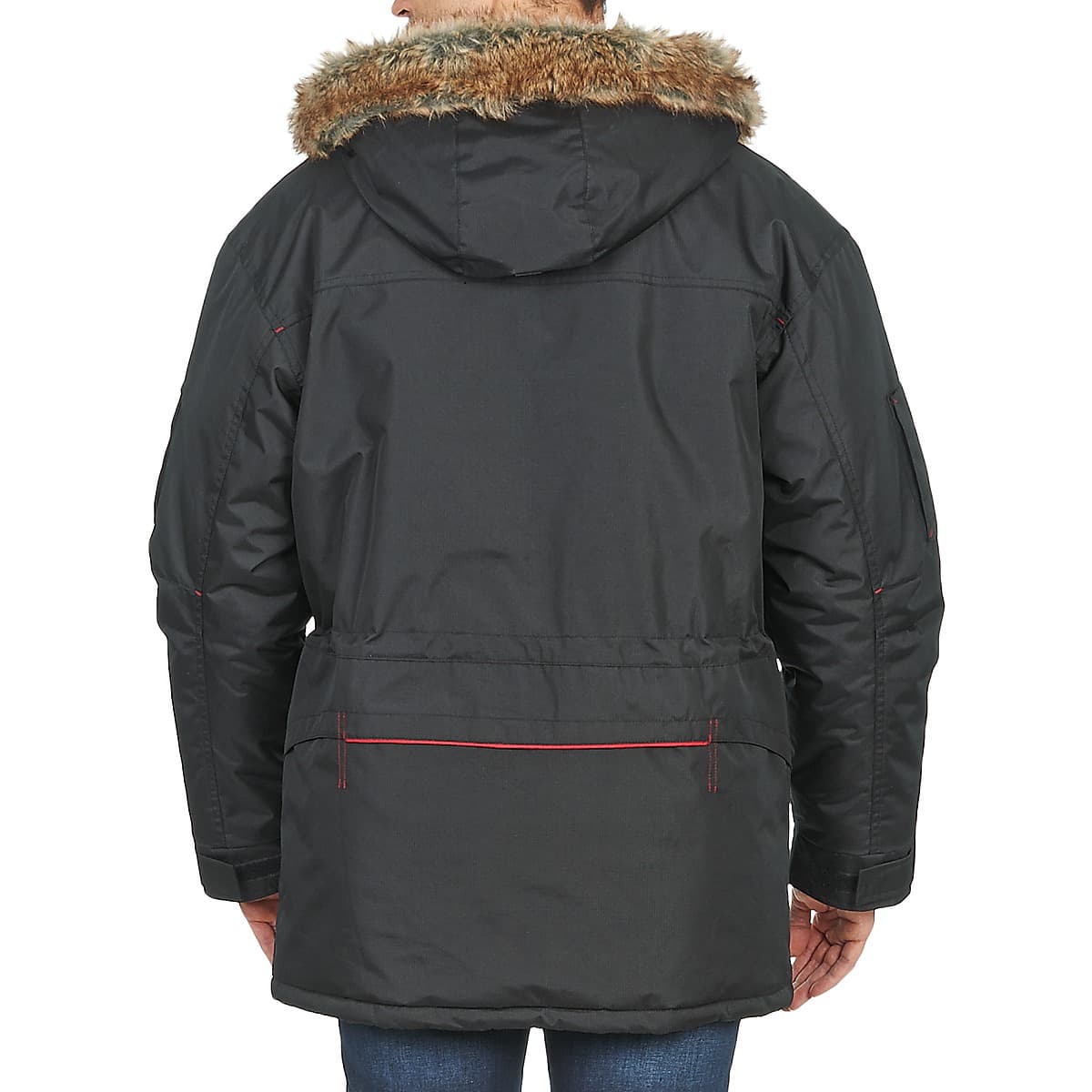 Men's Parkas Casual Attitude Black