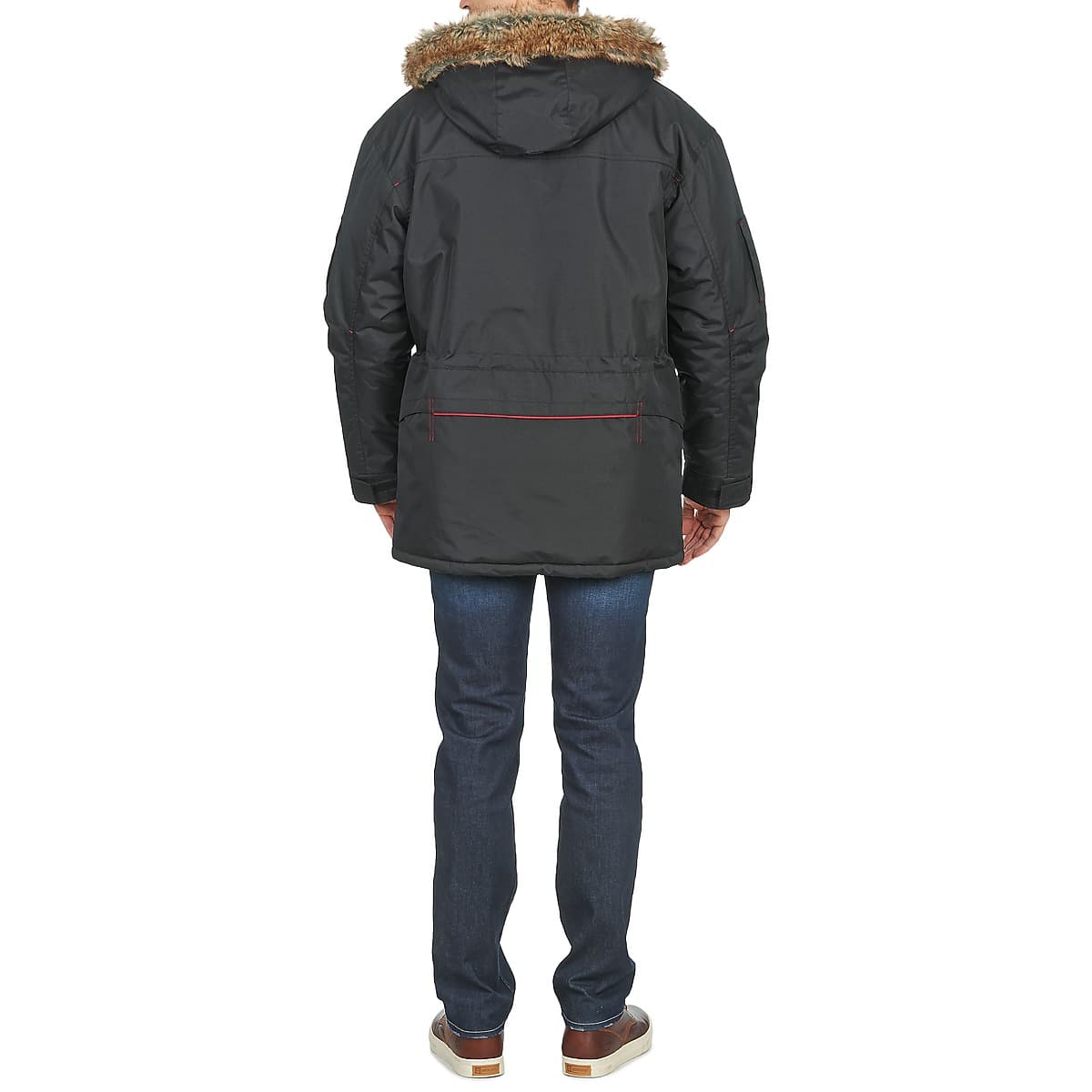 Men's Parkas Casual Attitude Black
