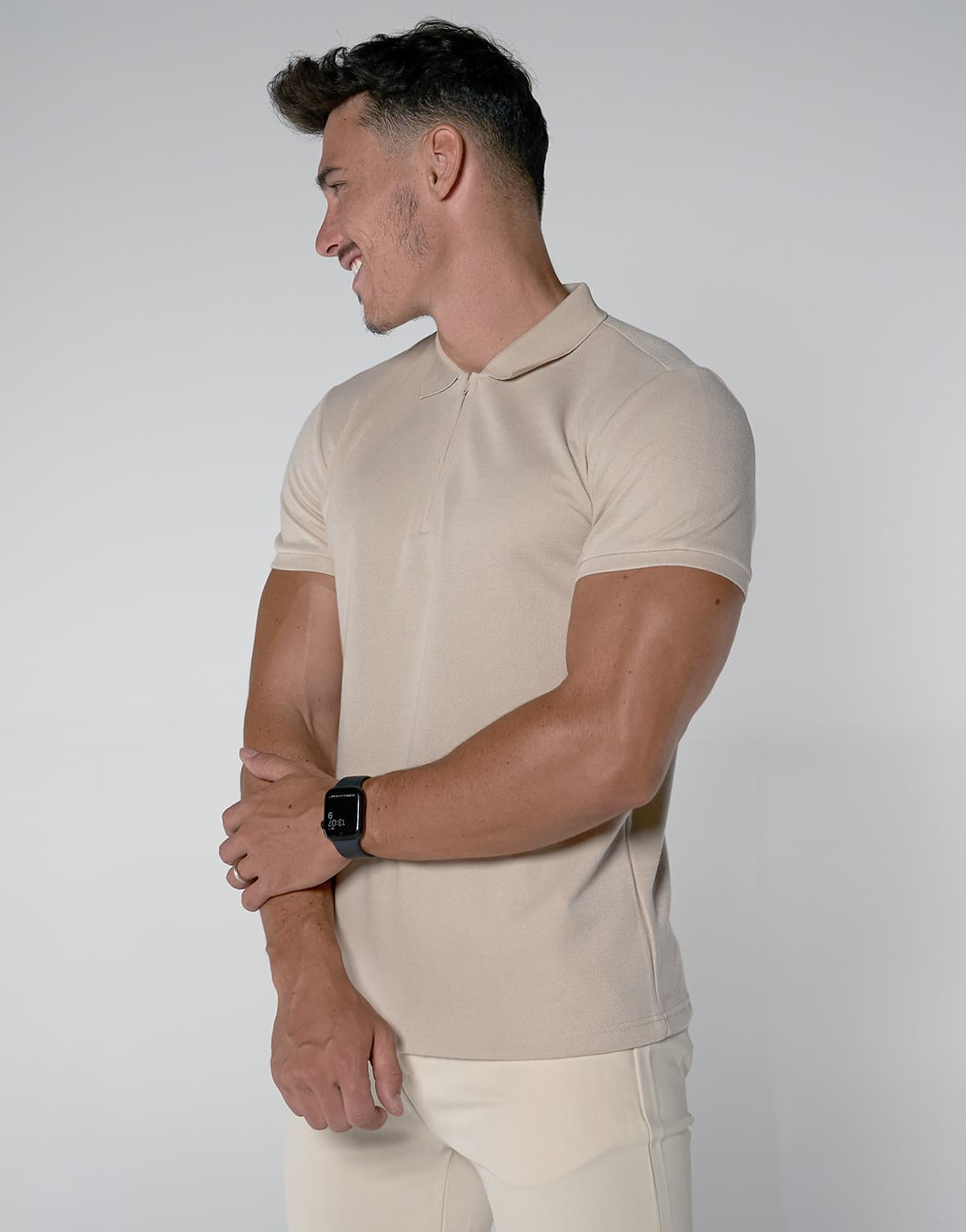 Men's Polo Shirts THEAD. Beige