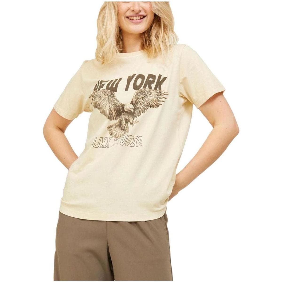 Women's T-Shirts JJXX Beige