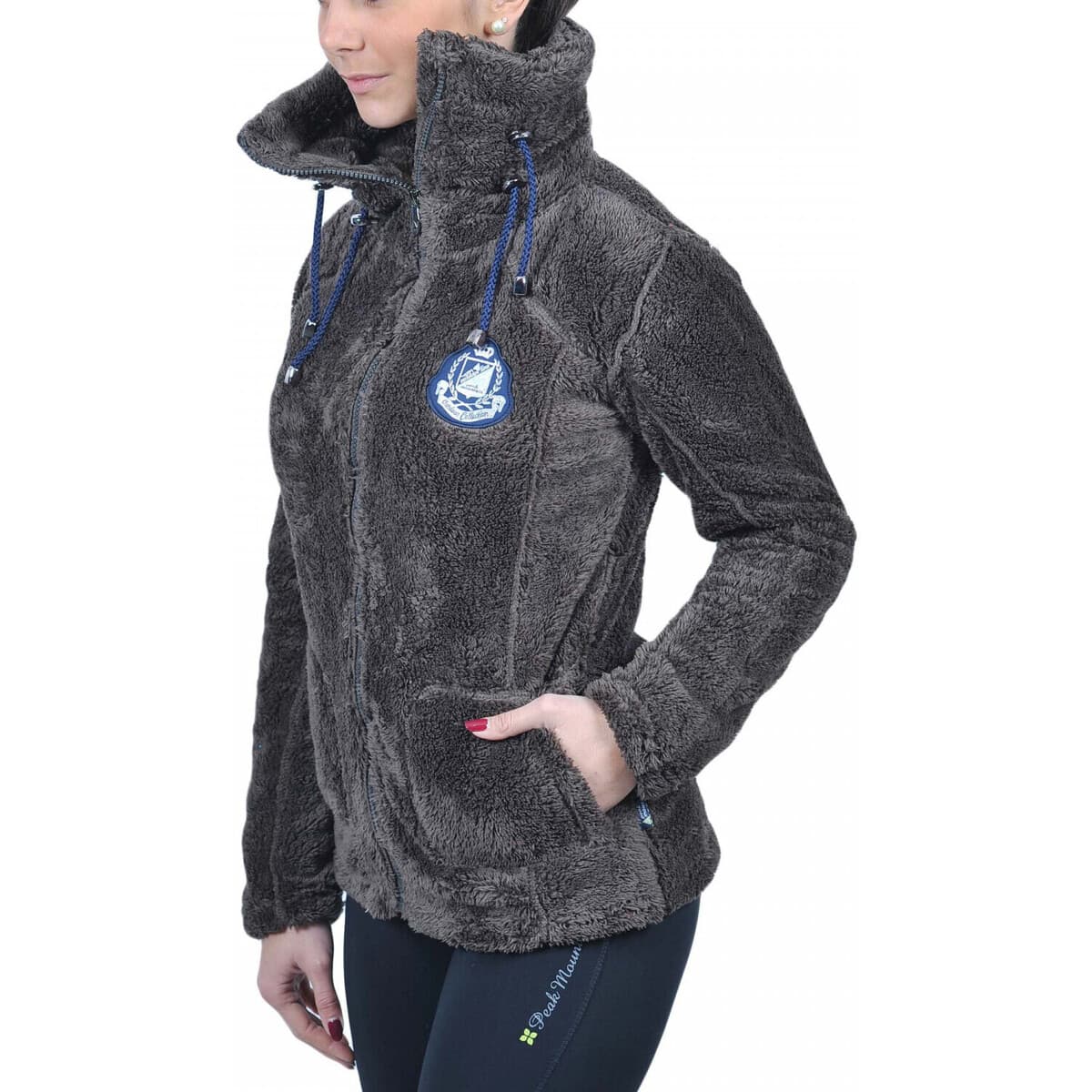 Women's Sweatshirts Peak Mountain Brown