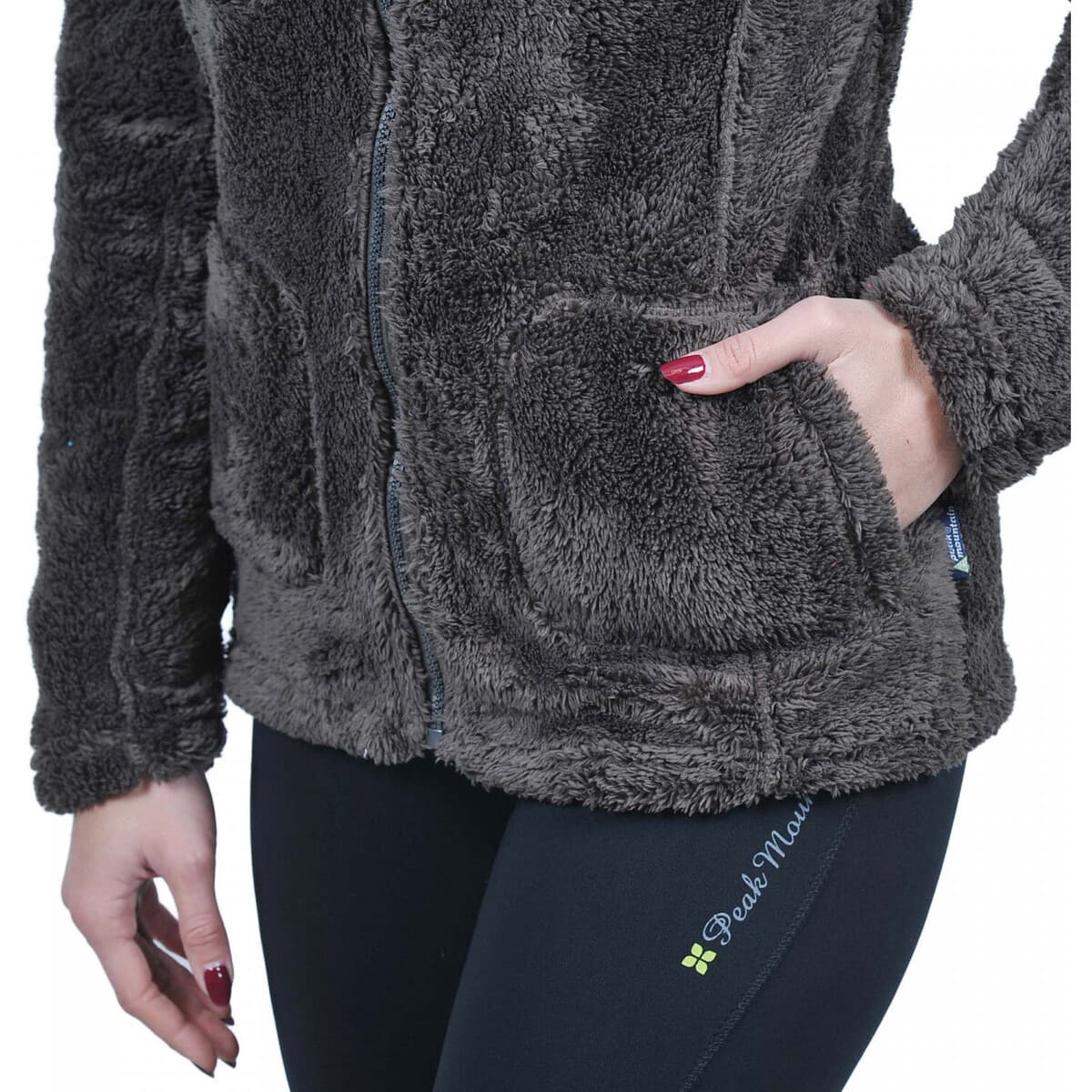 Women's Sweatshirts Peak Mountain Brown