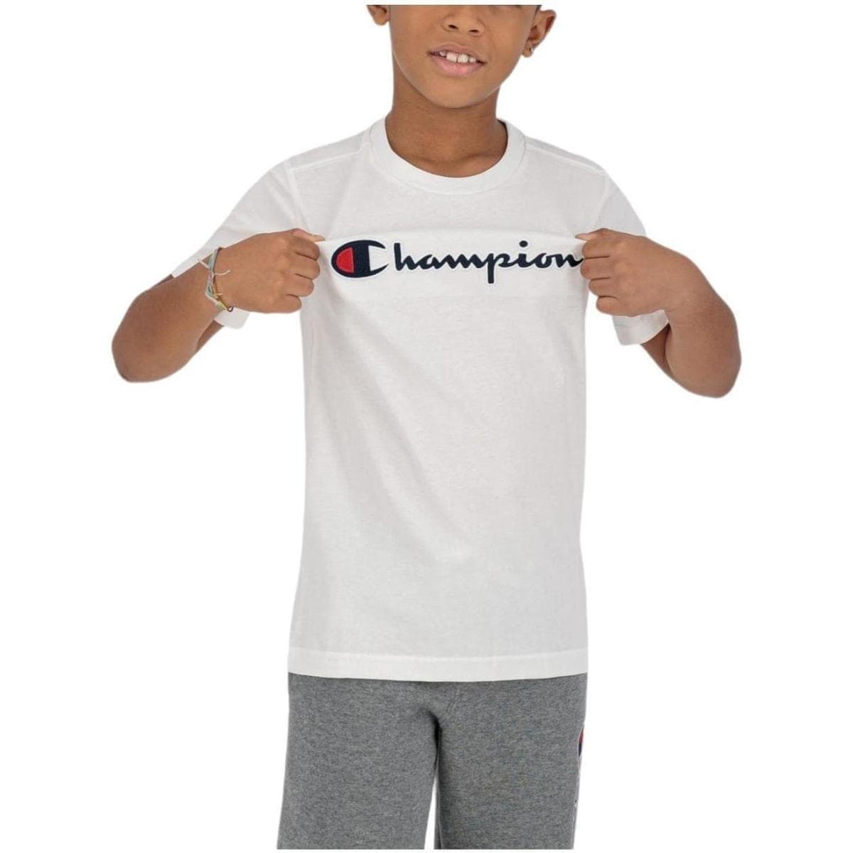 Boys' T-Shirts Champion White