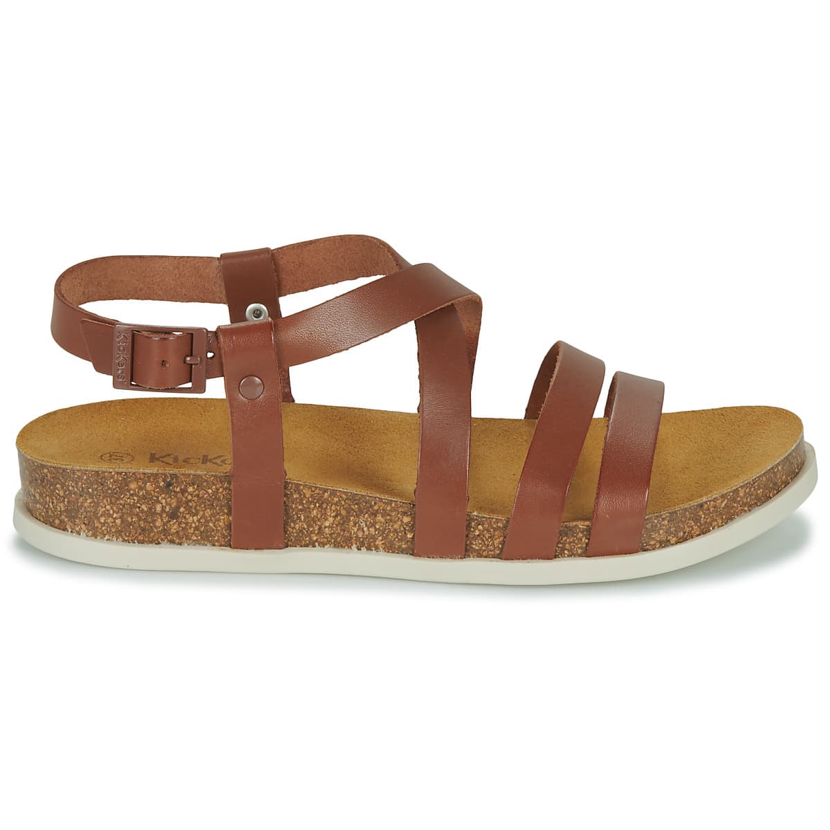 Women's Sandals Kickers Brown