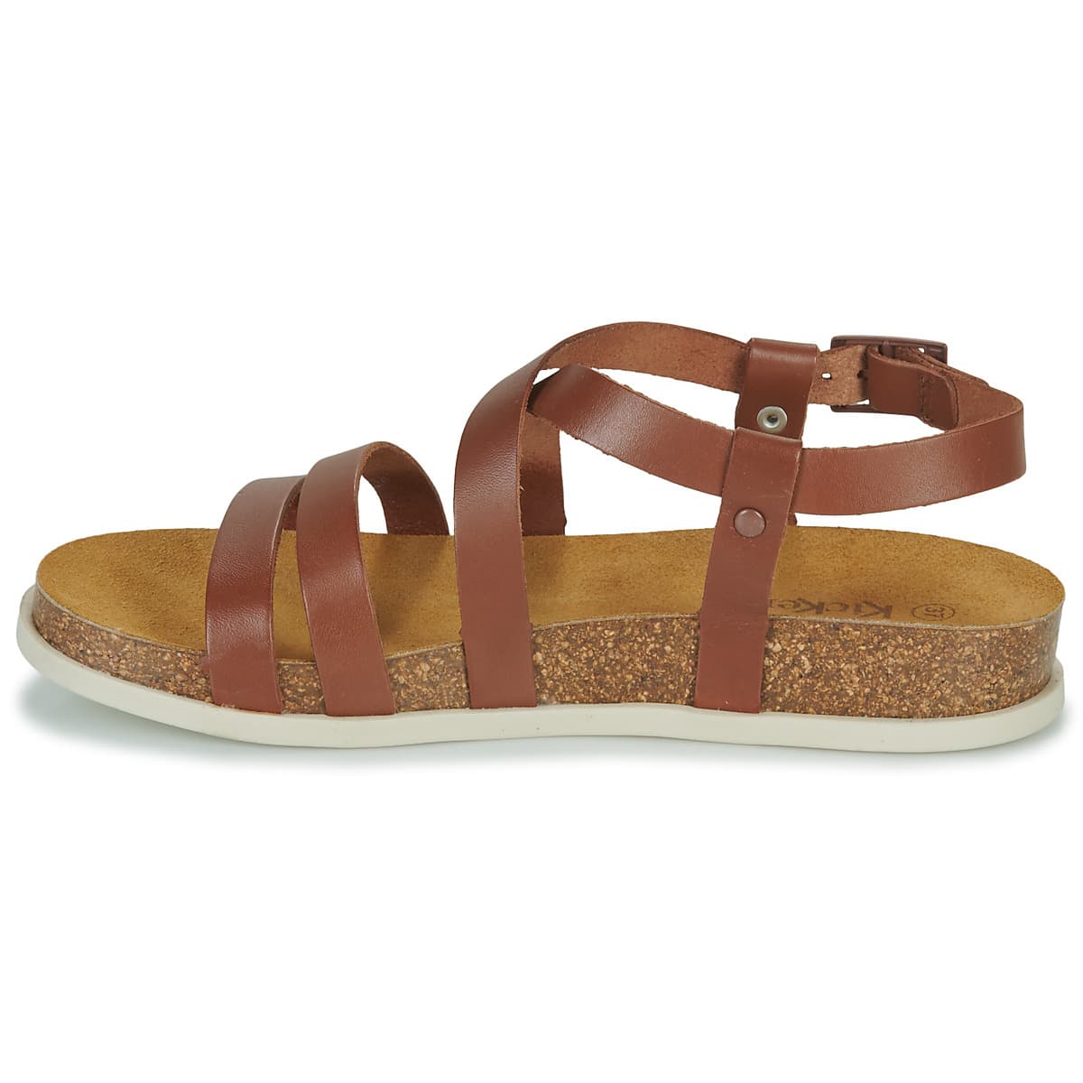 Women's Sandals Kickers Brown
