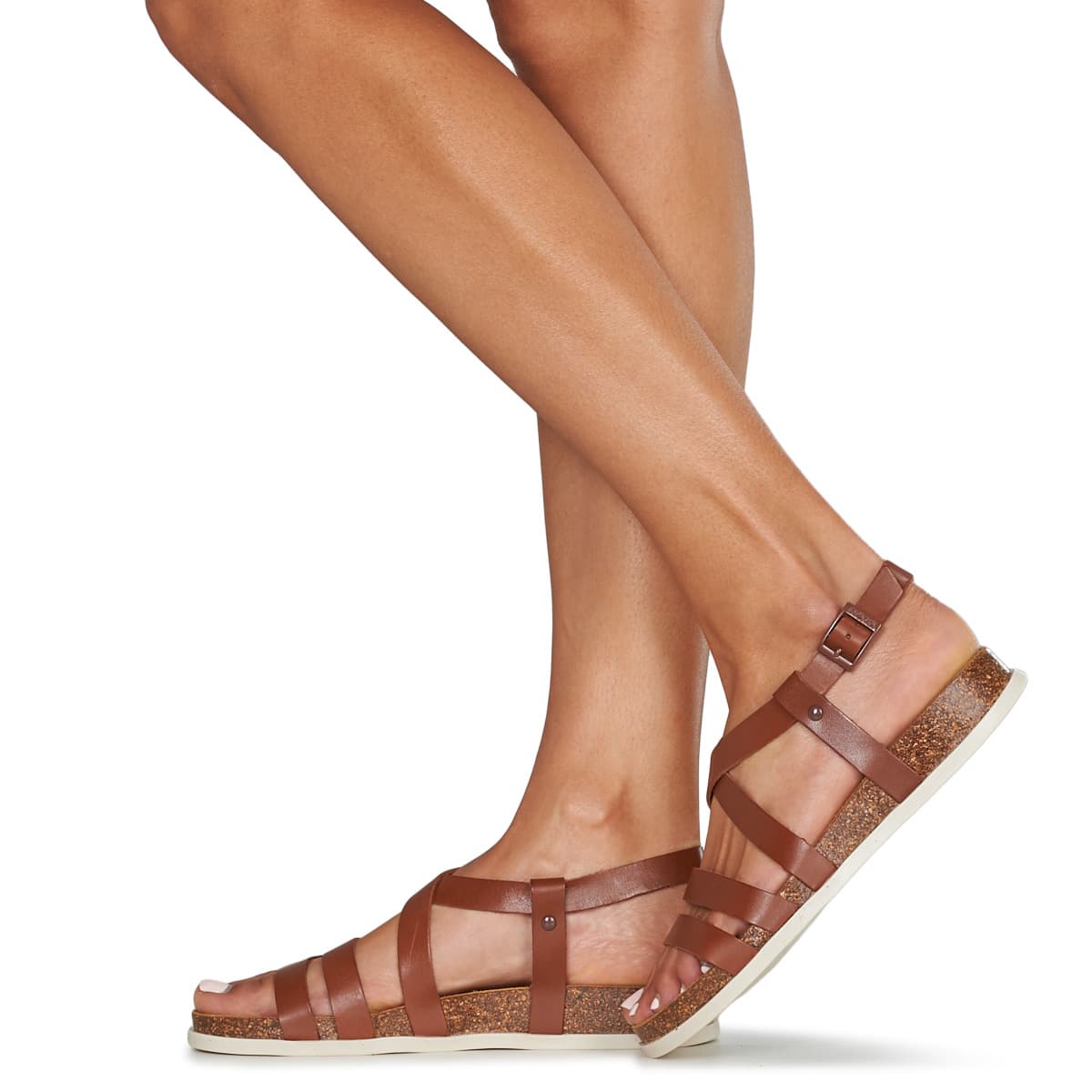 Women's Sandals Kickers Brown