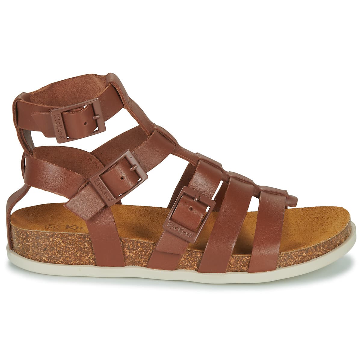 Women's Sandals Kickers Brown