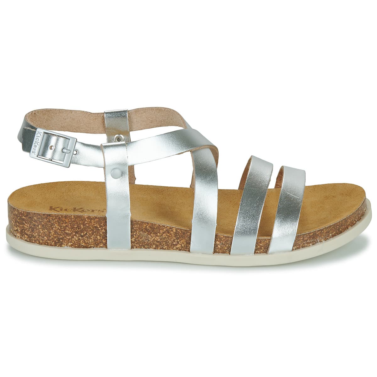 Women's Platforms Kickers Silver